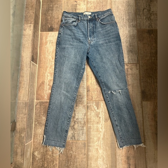 Free People We The Free Stella Skinny Jean Rip & Repair Raw Hem 29 - Picture 4 of 8